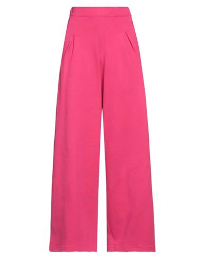 Rose A Pois Rosé A Pois Woman Pants Fuchsia Size 10 Cotton In Pink