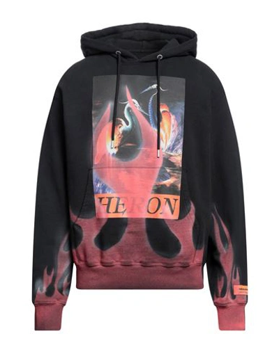 Heron Preston Man Sweatshirt Black Size Xl Cotton