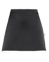 Msgm Woman Mini Skirt Black Size 6 Viscose, Polyester