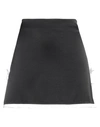 Msgm Woman Mini Skirt Black Size 4 Viscose, Polyester