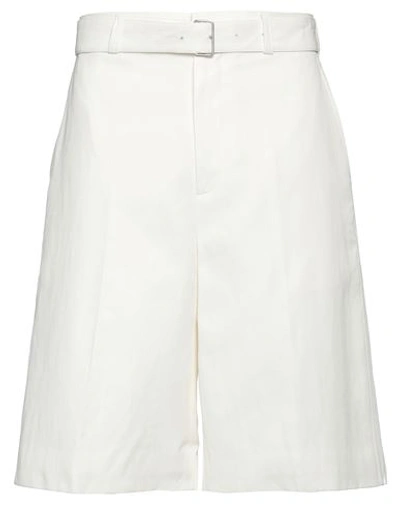 Jil Sander Man Cropped Pants White Size 30 Linen