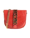 MOSCHINO MOSCHINO WOMAN CROSS-BODY BAG TOMATO RED SIZE - LEATHER