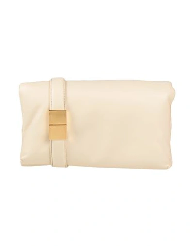 MARNI MARNI WOMAN CROSS-BODY BAG IVORY SIZE - COW LEATHER, BRASS