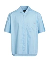 Neil Barrett Man Shirt Light Blue Size Xxl Cotton In Blue