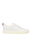 BALLY BALLY MAN SNEAKERS WHITE SIZE 7 SOFT LEATHER
