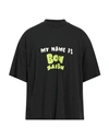 Bonsai Man T-shirt Black Size M Cotton