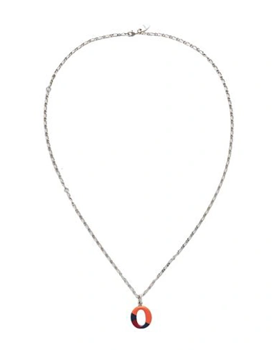 Chloé Woman Necklace Orange Size - Brass