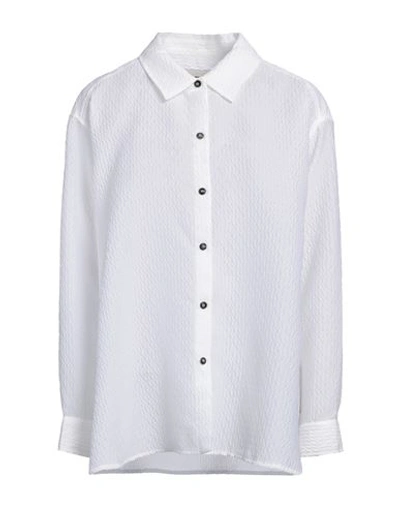 The M .. Woman Shirt White Size S Polyester, Polyamide