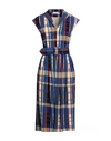 Siyu Woman Midi Dress Blue Size 2 Viscose, Elastane