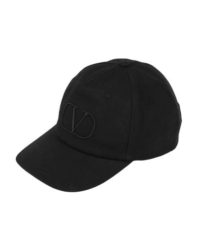 Valentino Garavani Man Hat Black Size 7 ¼ Cotton, Polyester