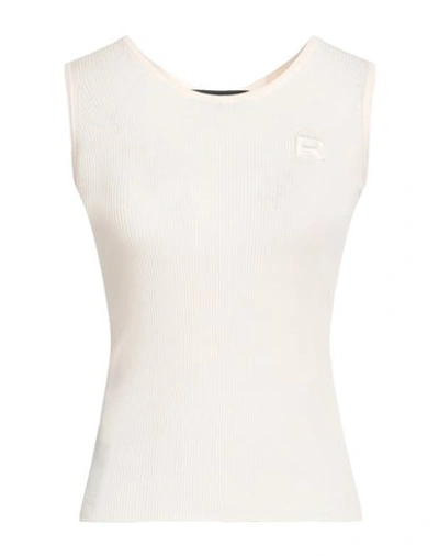 Rochas Woman Tank Top Blush Size L Cotton In Pink