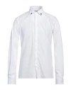 Neil Barrett Man Shirt White Size Xl Cotton, Polyamide, Elastane
