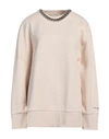 STELLA MCCARTNEY STELLA MCCARTNEY WOMAN SWEATSHIRT BLUSH SIZE 8-10 COTTON, ELASTANE, ALUMINUM