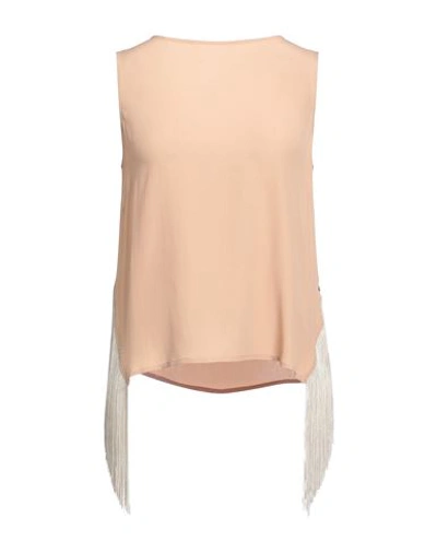 Ottod'ame Woman Top Blush Size 8 Acetate, Silk In Pink