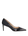 Stuart Weitzman Woman Pumps Black Size 10 Textile Fibers In Black