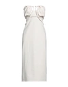 Jacquemus La Robe Bikini Strapless Midi Dress In White