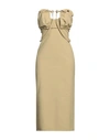 Jacquemus La Robe Bikini Strapless Midi Dress In Green