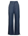 Marni Woman Pants Midnight Blue Size 8 Polyamide, Linen, Cotton