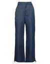 Marni Woman Pants Midnight Blue Size 6 Polyamide, Linen, Cotton