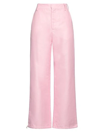 MARNI MARNI WOMAN PANTS LIGHT PINK SIZE 6 POLYAMIDE, LINEN, COTTON
