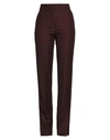 JACQUEMUS JACQUEMUS WOMAN PANTS BROWN SIZE 8 VISCOSE, WOOL