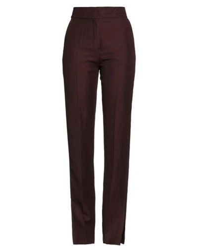 Jacquemus Woman Pants Brown Size 6 Viscose, Wool