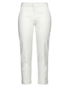 Etro Woman Pants White Size 8 Cotton, Elastane In White
