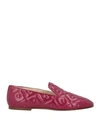 Tod's Woman Loafers Garnet Size 6 Leather In Red