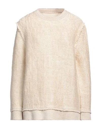 Maison Margiela Woman Sweater Ivory Size Xs Hemp, Cotton In White