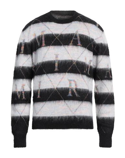 Amiri Man Sweater Black Size M Mohair Wool, Cotton, Nylon, Wool