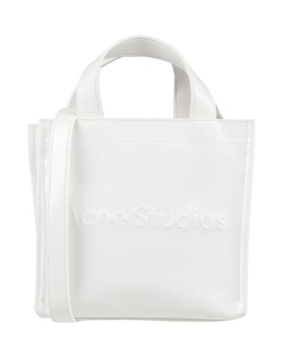 Acne Studios Woman Handbag White Size - Polyurethane, Polyester