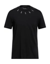 Neil Barrett Man T-shirt Black Size Xxl Cotton