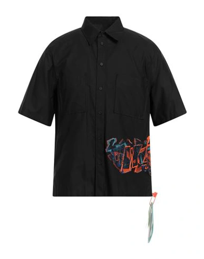 Off-white Man Shirt Black Size L Cotton, Polyester, Acetate