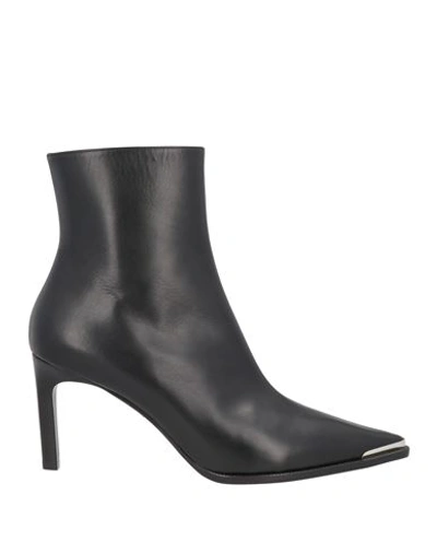 Celine Woman Ankle Boots Black Size 10.5 Calfskin