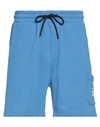 North Sails Man Shorts & Bermuda Shorts Azure Size Xs Cotton In Blue