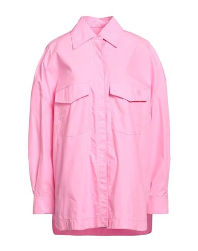 Attico The  Woman Shirt Pink Size 4 Cotton