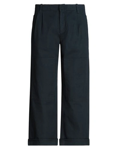 Etro Man Jeans Navy Blue Size 32 Cotton, Elastane In Navy Blue