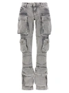 Attico Denim Trousers With Waist Belt Loops