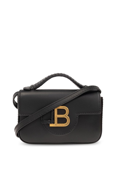 Balmain Mini B-buzz Handbag In Black