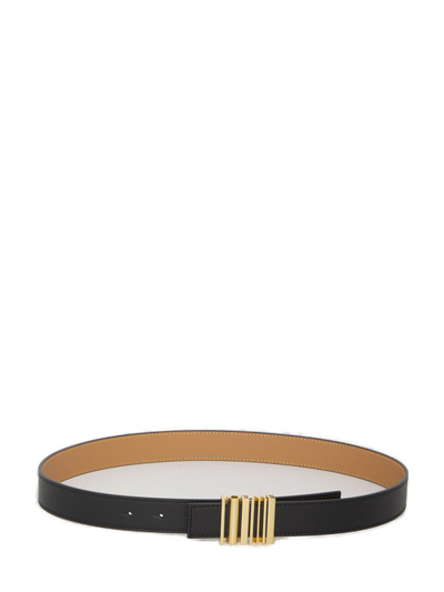 Loewe Graphic Buckle Belt In Black