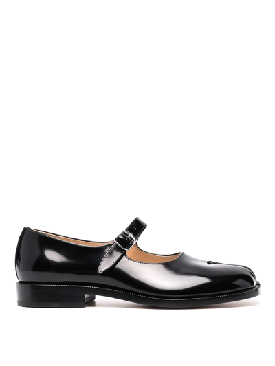 Maison Margiela Tabi Mary Jane Shoes In Negro