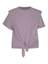 ISABEL MARANT ZELIKIA T-SHIRT IN PINK COTTON