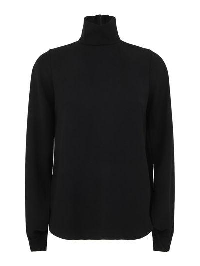 N°21 High Neck Sweater In Negro