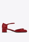 PRADA 35 MARY JANE PUMPS IN PATENT LEATHER