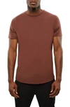 CUTS AO CURVE HEM COTTON BLEND T-SHIRT