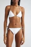 BURBERRY MATA CHECK TRIM TWO-PIECE SWIMSUIT