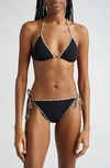 BURBERRY MATA CHECK TRIM TWO-PIECE SWIMSUIT