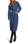 FAVORITE DAUGHTER FAVORITE DAUGHTER THE CITY LONG SLEEVE DENIM MIDI DRESS