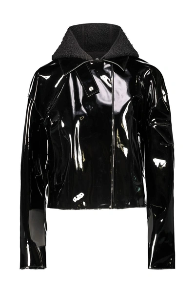 Alyx 1017  9sm Pvc Motorcycle Jacket Clothing In Black