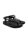 Ancient Greek Sandals Strap Flat Sandals In Black